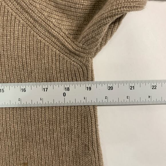 Eileen Fisher S 100% Merino Wool Tunic Sweater Dress Brown Side Split *flaw - Picture 7 of 9